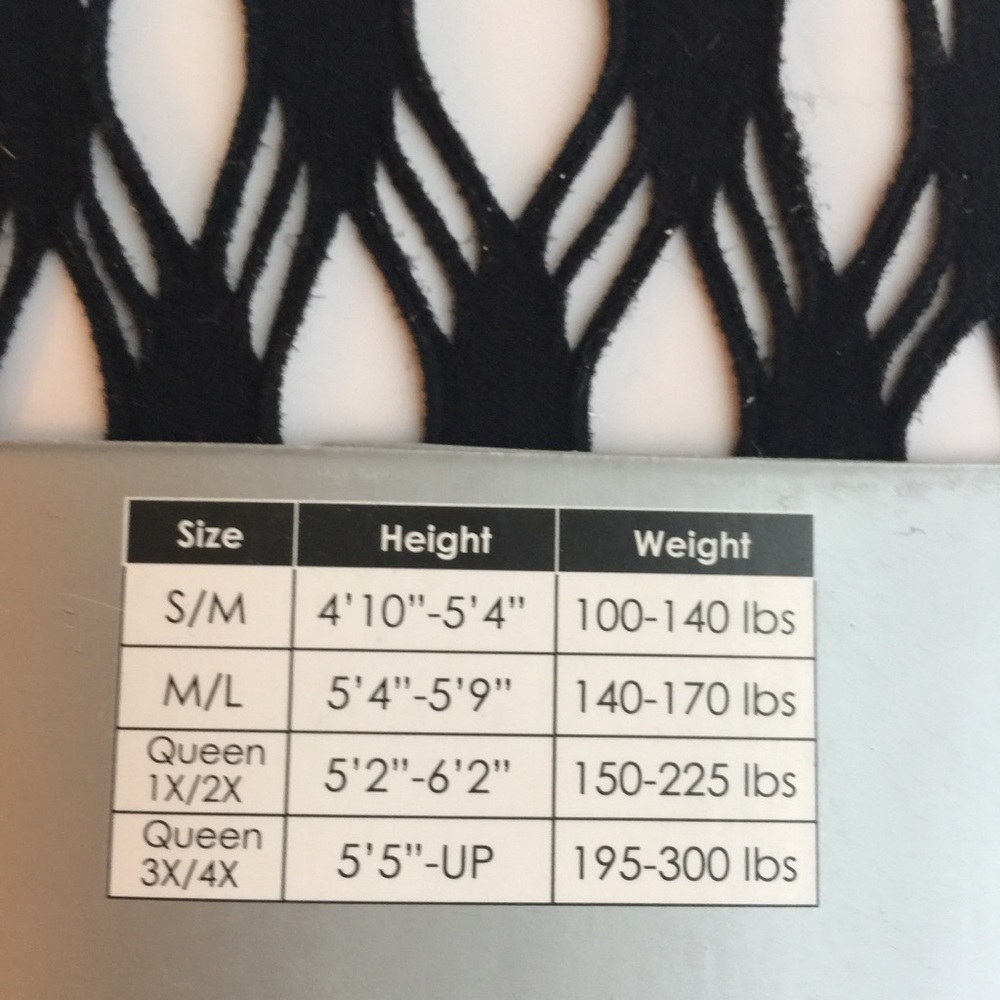FRENCHIC FISHNET LACE TIGHTS BLACK SIZE M/L - Picture 7 of 8